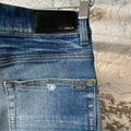 Amiri Plain Blue Honeycomb Denim Jeans Sz 31