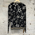 Dolce Gabbana Star Black Knit Sweater Sz L