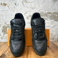 Louis Vuitton Triple Black Monogram Trainer Sneaker Sz 9.5 (8LV)