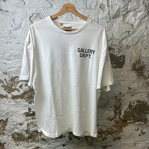Gallery Dept Black Logo T-shirt White Sz XL