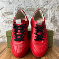 Gucci Rhyton Red Black 100 Sneaker Sz 11