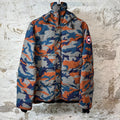 Canada Goose Orange Blue Camo Puffer Jacket Sz M