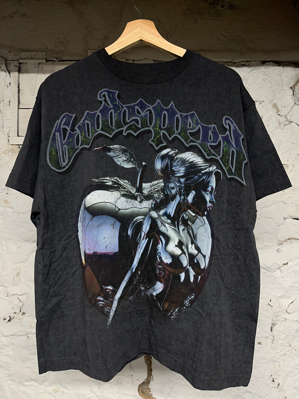 Godspeed Apple Grey T-Shirt Sz XS