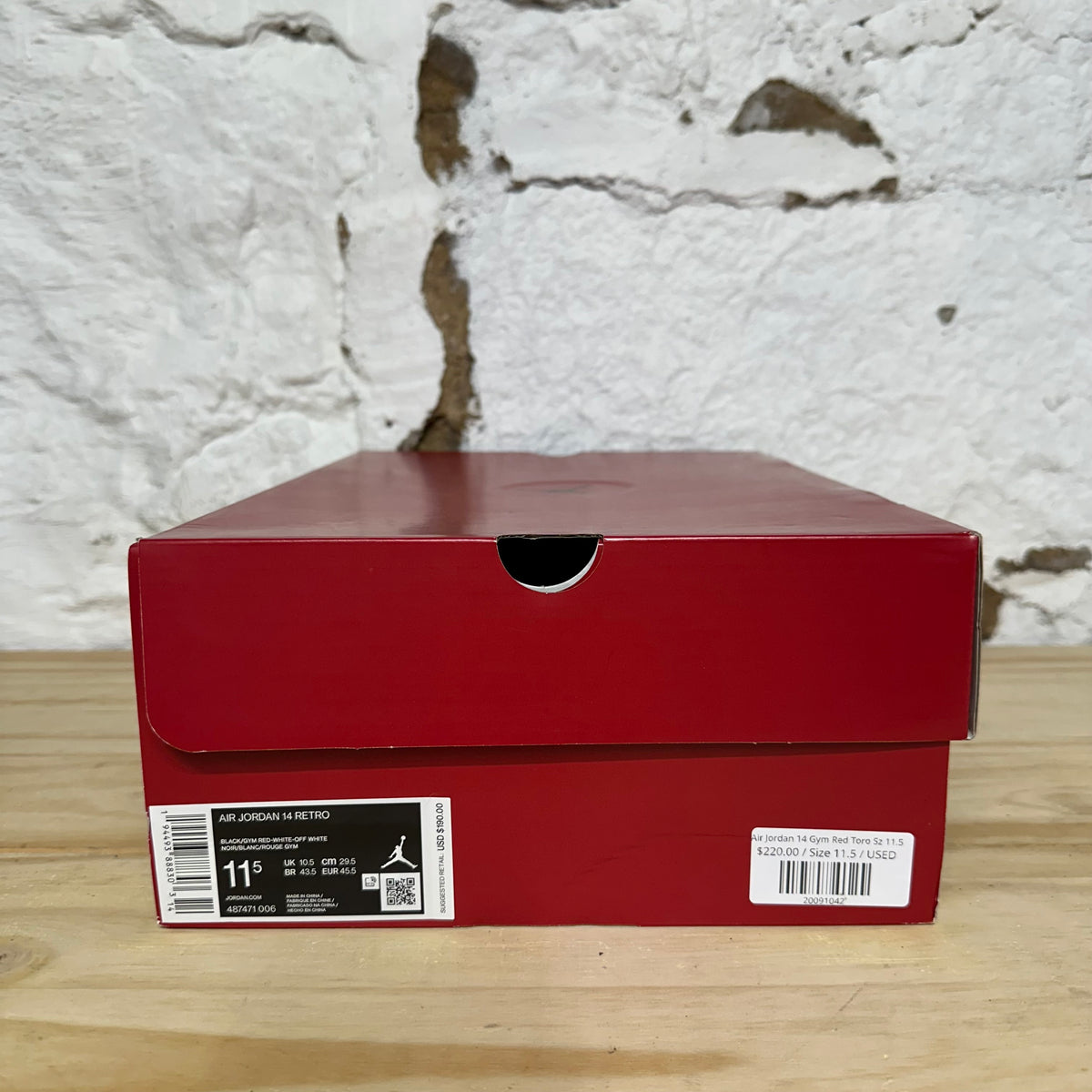 Air Jordan 14 Gym Red Toro Sz 11.5