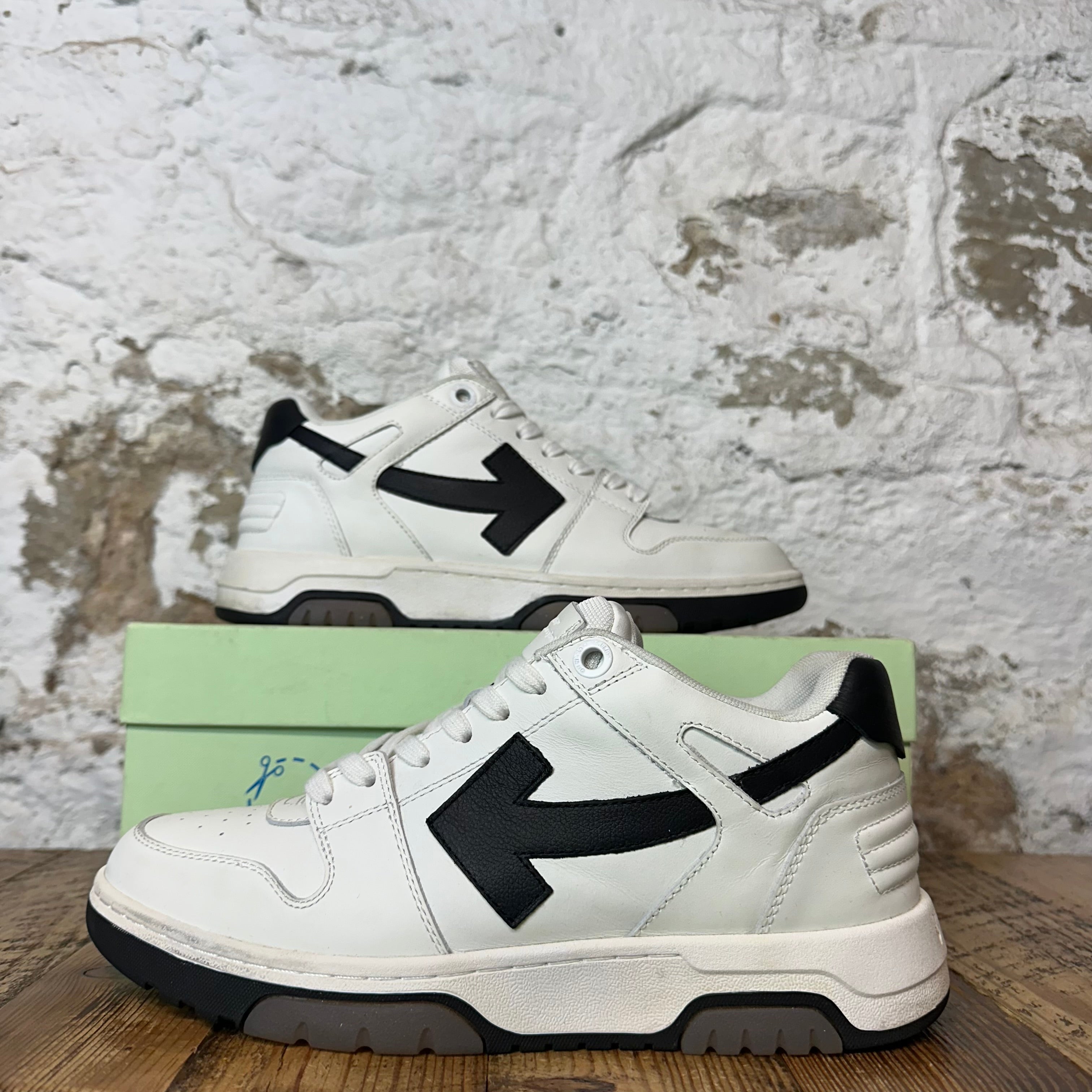 Off-White Out Of Office Black White Sneaker Sz 8 (41)