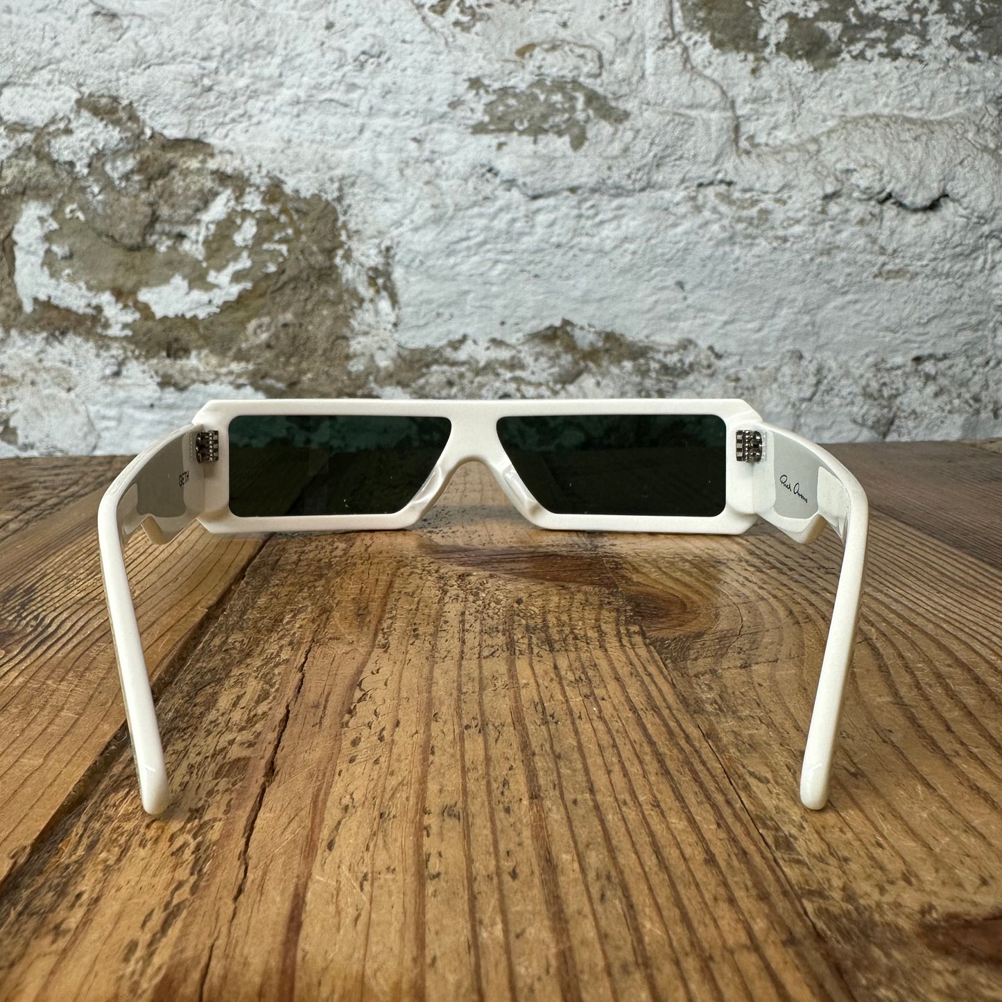 Rick Owens White Geth Glasses W/ Box