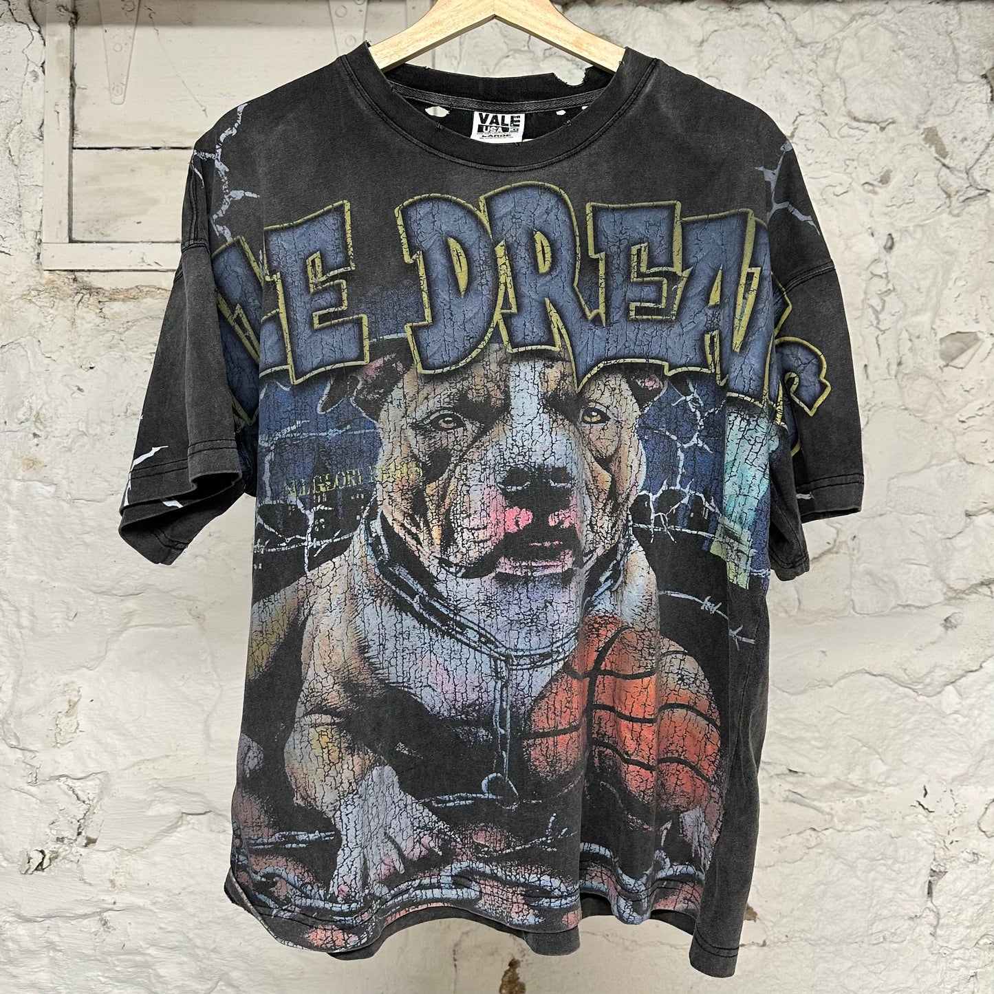 Vale Dreams Dog T-Shirt Sz L