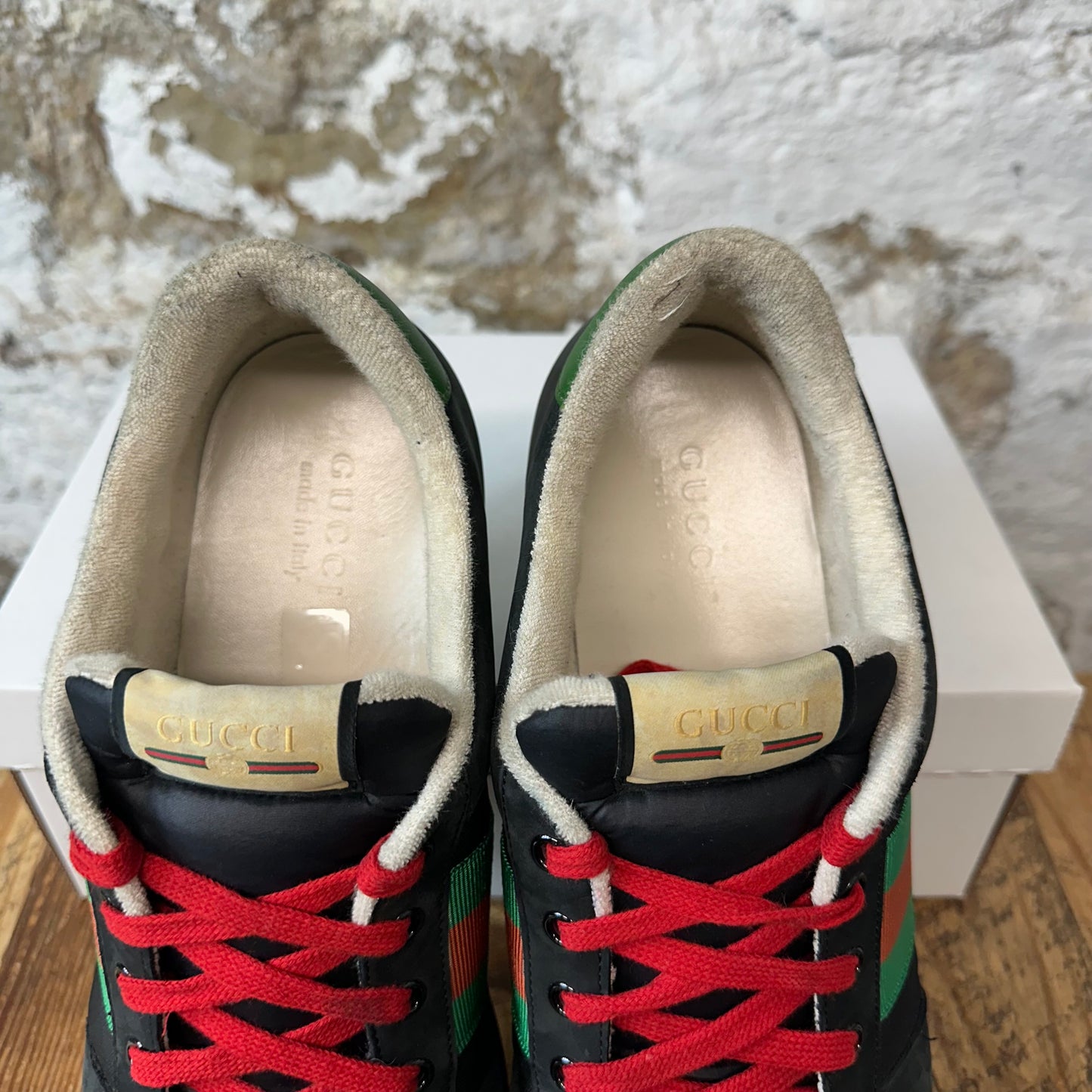 Gucci Screener Black Sneaker Sz 13 No Box