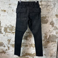 Rick Owens Creatch Black Cargo Pants Sz S