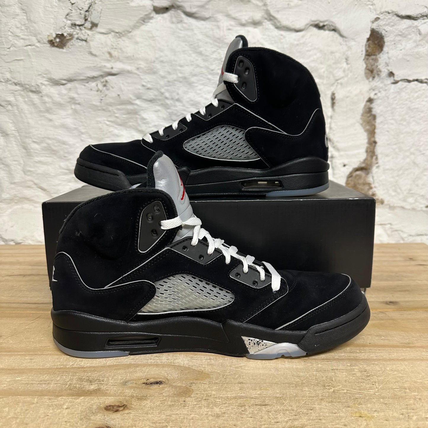 Air Jordan 5 Black Metallic Sz 11.5