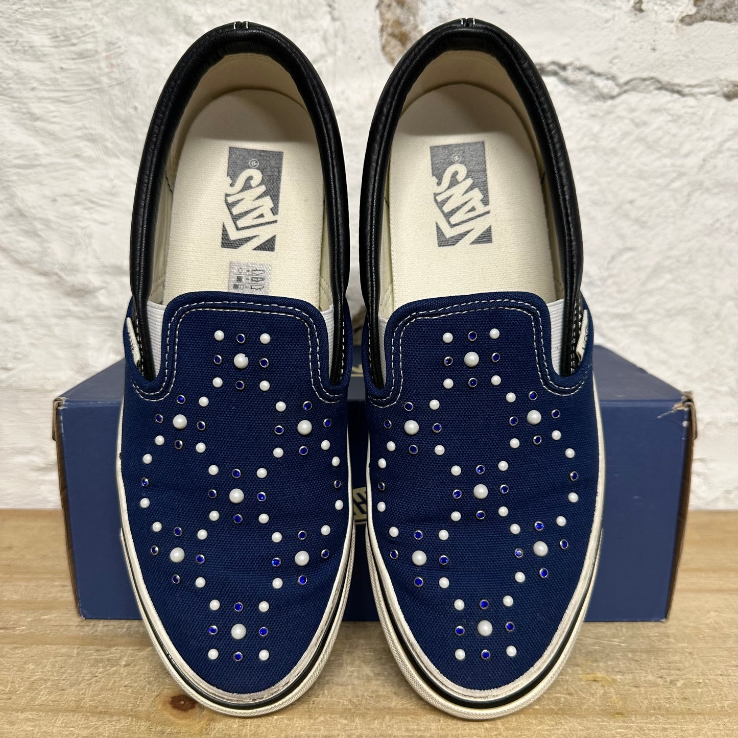 Vans LX Classic Slip On 98 Pearlized Indigo Sz 8.5