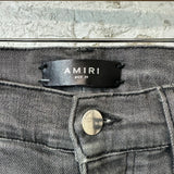 Amiri Knee Rip Gray Denim Jeans Sz 29