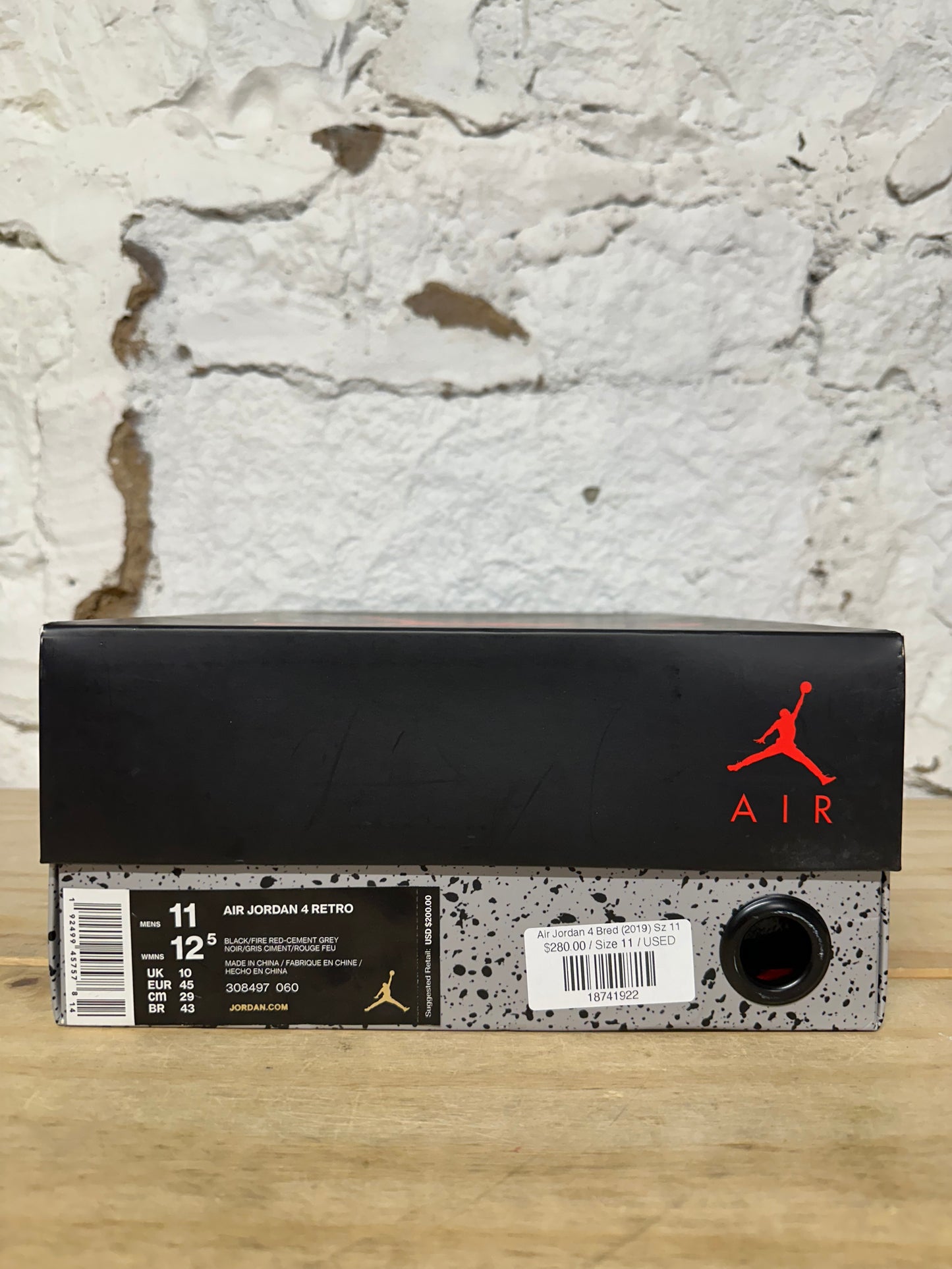 Air Jordan 4 Bred (2019) Sz 11