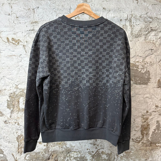 Louis Vuitton Damier Spread Crewneck Grey Sz S