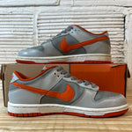 Nike Dunk Low Grey Orange Sz 4Y