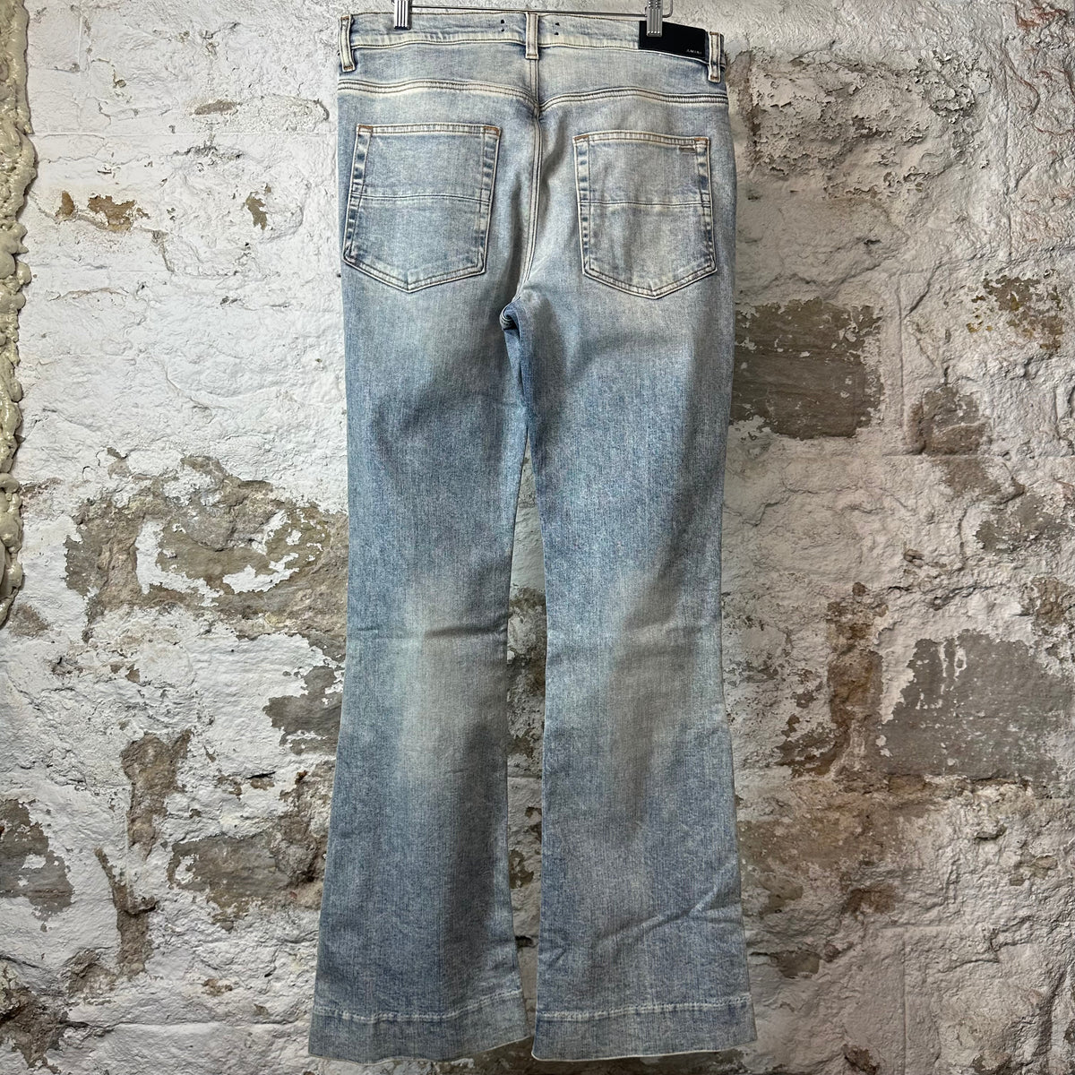Amiri Washed Blue Flare Denim Jeans Sz 32