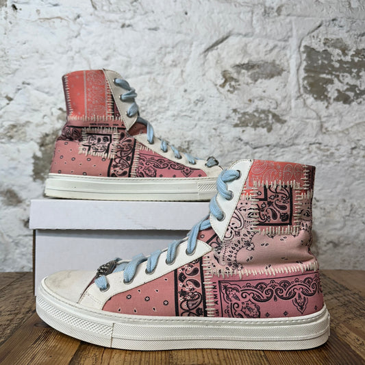 Amiri High Paisley Patchwork White Sneaker Sz 11 (44)