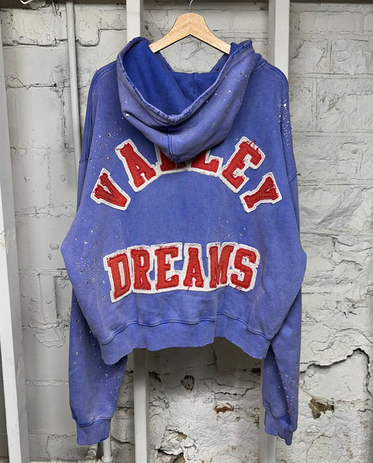 Vale Cluster Blue Zip Up Hoodie Sz XXL