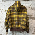 Supreme Brown Yellow Plaid Wool Work Jacket Sz S