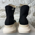 Rick Owens High Abstract Pentastitch Black Milk Sneaker Sz 7 (40)