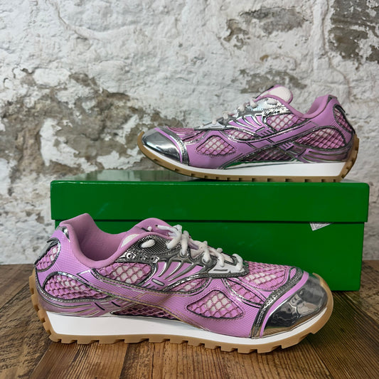 Bottega Veneta Pink Silver Orbit Sneaker Sz 10 (43)