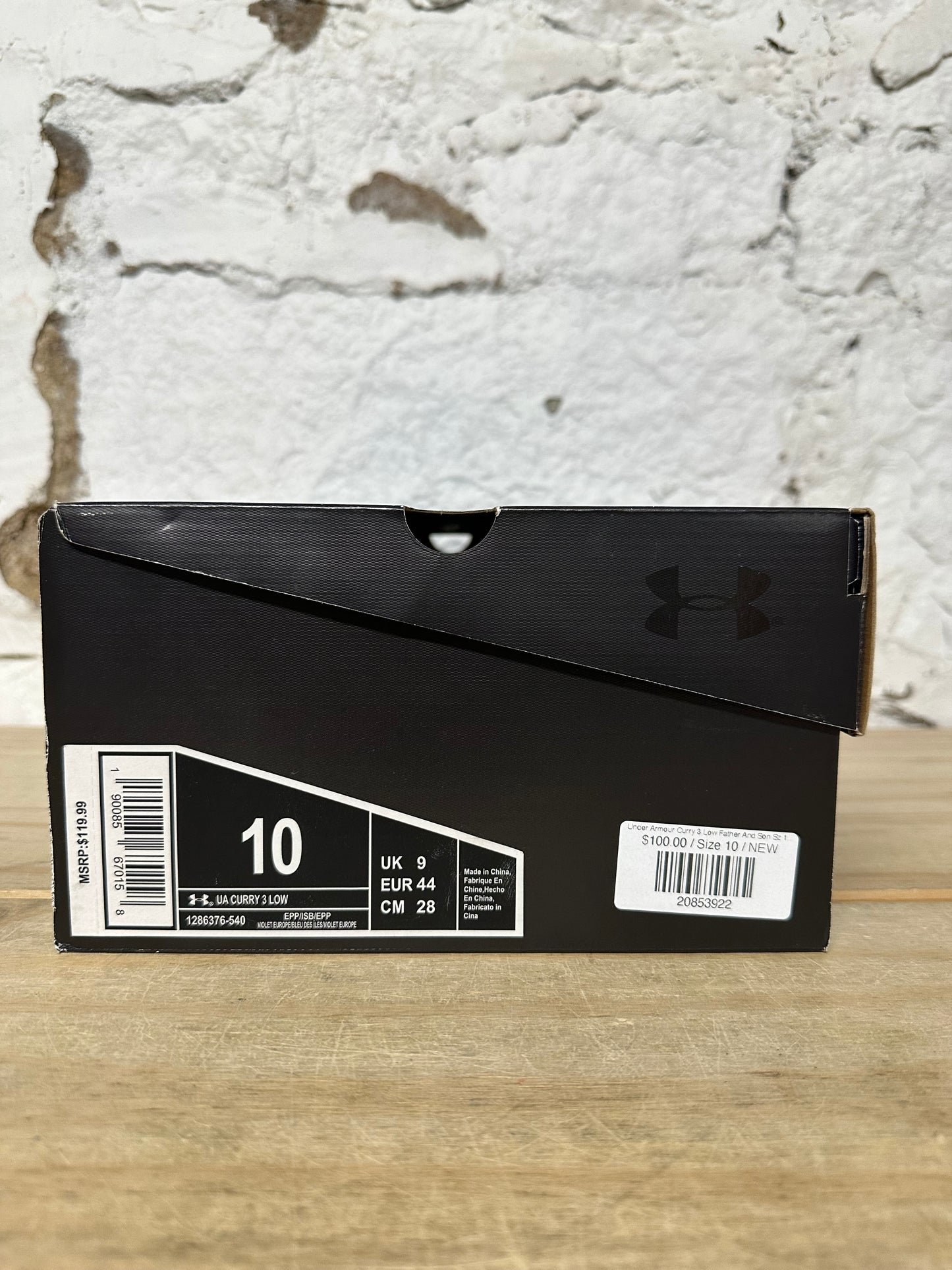 Under Armour Curry 3 Low Father And Son Sz 10 DS