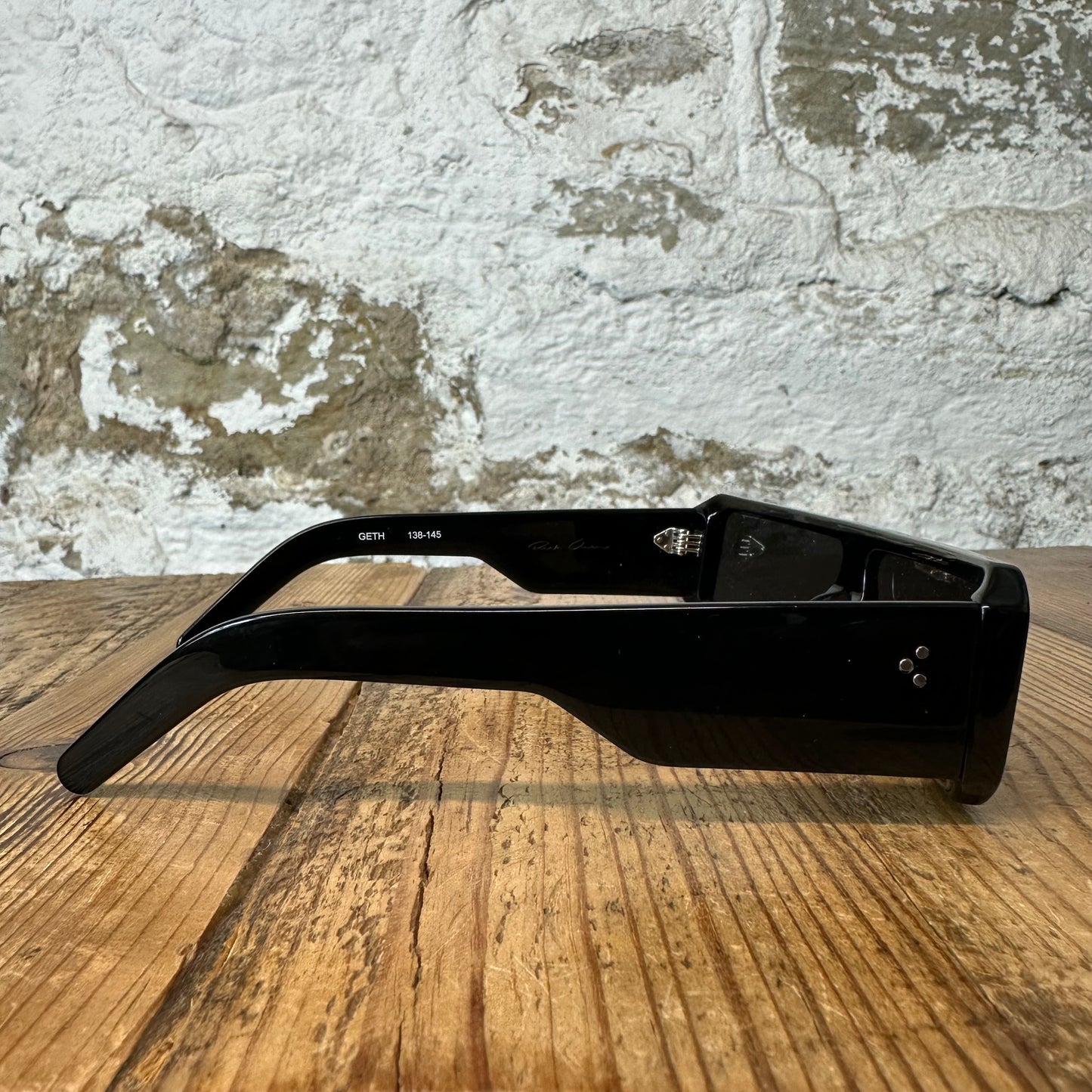 Rick Owens Black Geth Glasses W/ Box