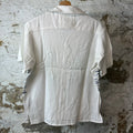 Rhude Palm Logos White Button Up Shirt Sz XS