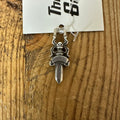 Chrome Hearts Silver Dagger Zipper Pendant