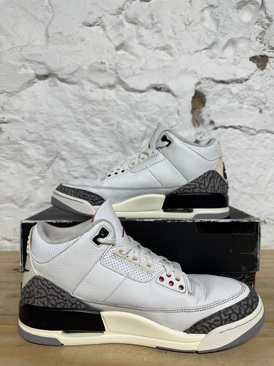 Air Jordan 3 White Cement Reimagined Sz 9.5