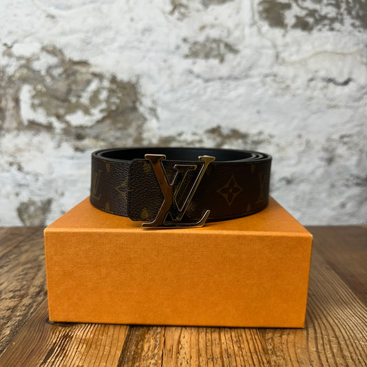 Louis Vuitton Brown Monogram Belt Sz 90/36 W/ Box
