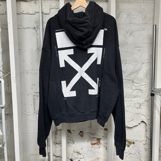 Off-White Kissing Black Hoodie Sz XL