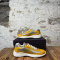 Prada Americas Cup Yellow Patent Grey Sneaker Sz 9 DS (Discolored)