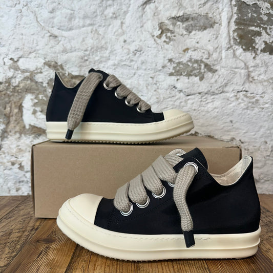 Rick Owens Jumbo Lace Black Milk Sneaker Sz 8 (41)