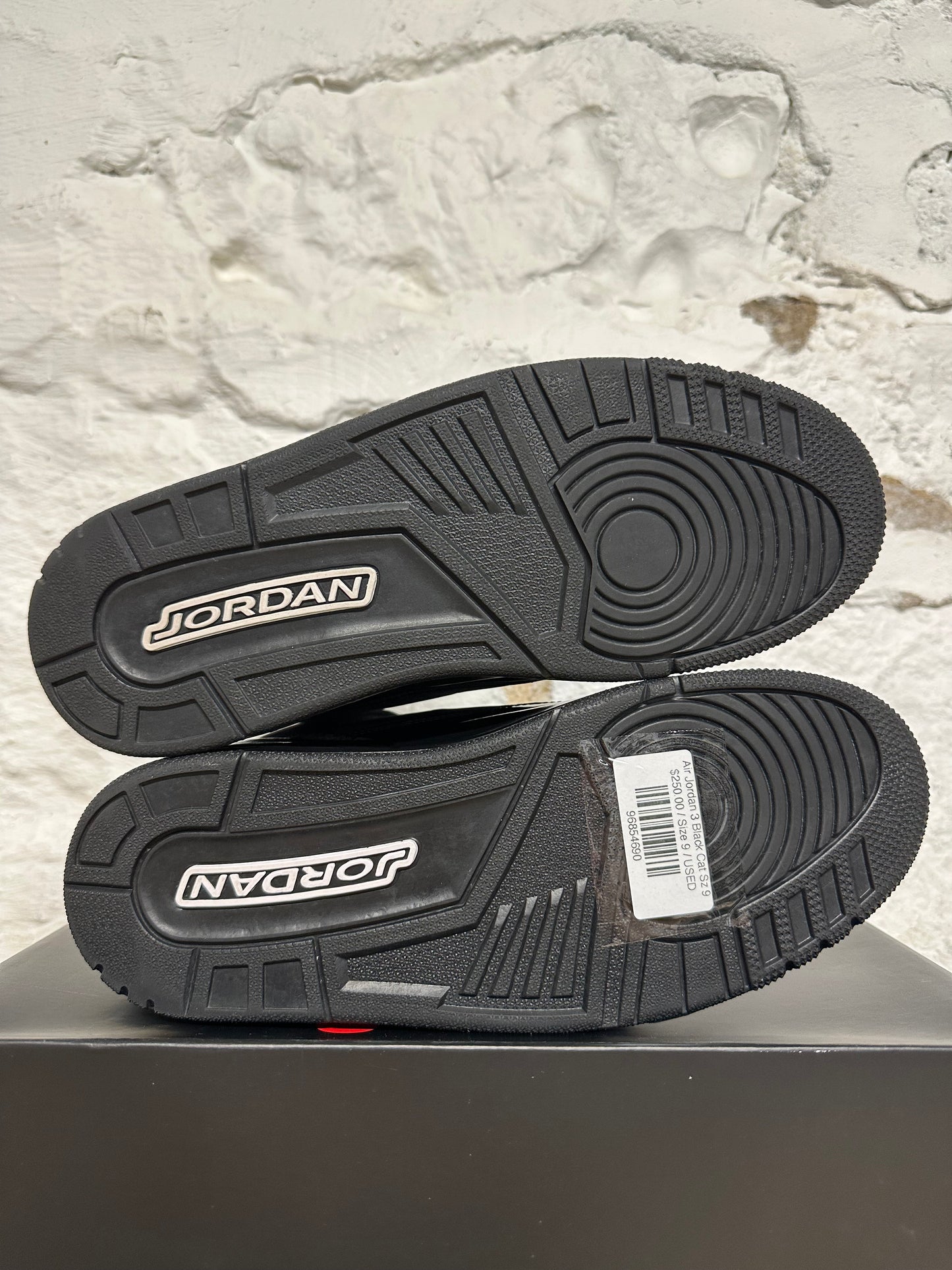 Air Jordan 3 Black Cat Sz 9