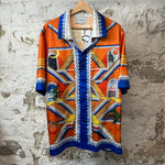 Casablanca Escalier Infini Multicolor Button Up Shirt Sz L