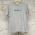 Off White Black Spell Gray T-shirt Sz M
