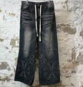Vale Forever Croxxx Black Baggy Denim Jeans Sz 30