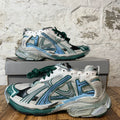 Balenciaga Runner White Green Blue Sneaker Sz 10 (43)
