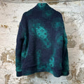 Louis Vuitton Navy Green Monogram Fleece Jacket Sz L