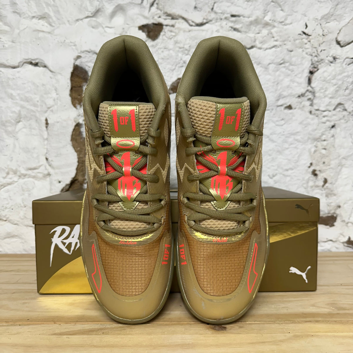 Puma Lamelo Ball MB.01 Golden Child Sz 12