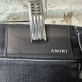 Amiri MX1 Brown Plaid Flannel Black Denim Jeans Sz 32