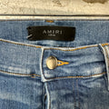 Amiri Plain Blue River Indigo Denim Jeans Sz 34