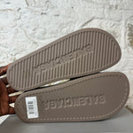 Balenciaga Gray Brown Rubber Slide
