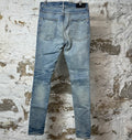 Amiri MX1 Indigo Paisley Blue Denim Jeans Sz 31