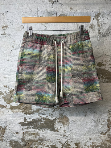 Palm Angels Patchwork Knit Shorts Sz S