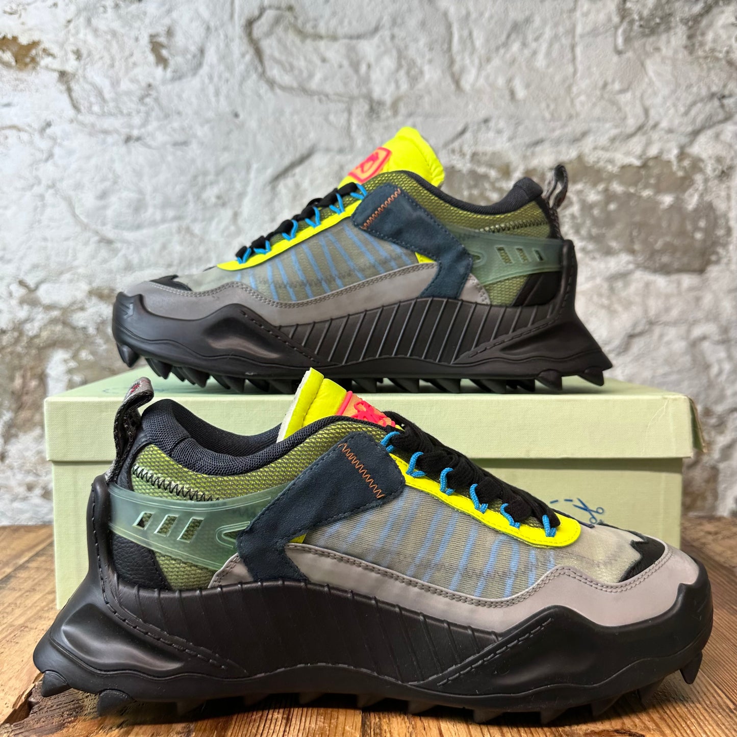 Off-White ODSY 1000 Blue Grey Black Sneaker Sz 10 (43)