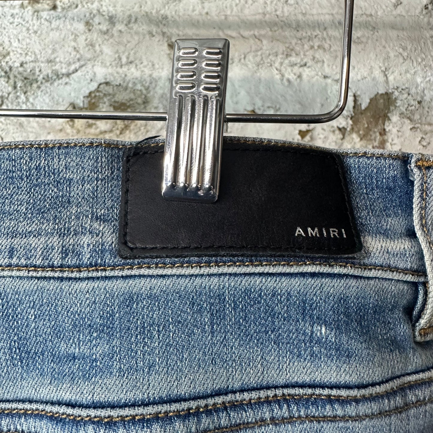 Amiri Plain Blue Denim Jeans Sz 36