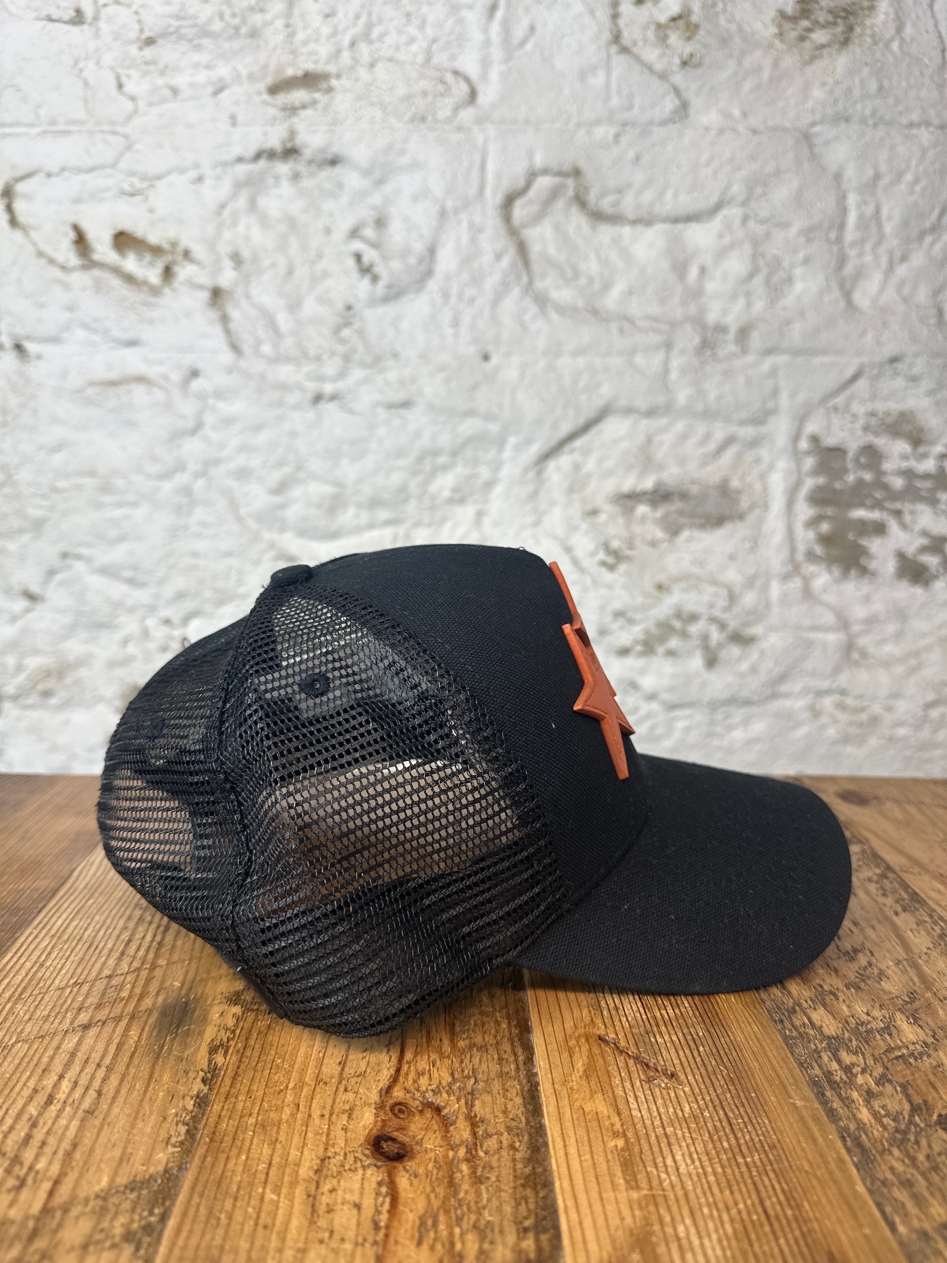 Amiri Orange Star Black Trucker Hat – The Gallery Online