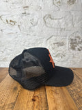 Amiri Orange Star Black Trucker Hat